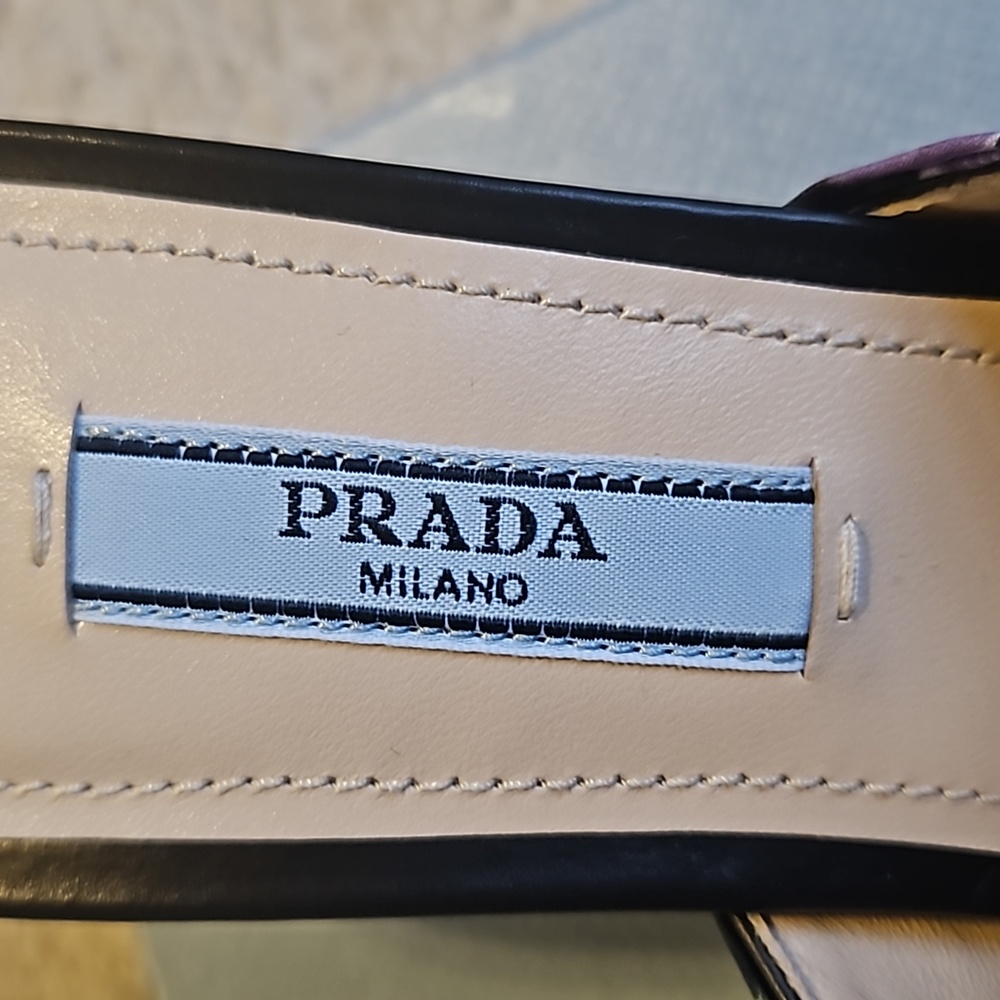 🛑PRADA Calzature Donna Kitten Heels - Picture 4 of 9